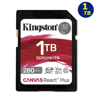 KINGSTON 1TB 1T SDXC Canvas React Plus SDR2V6/1TB 金士頓 記憶卡