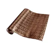 Chocolate Floral Satin Jacquard Table Runner 30 x 160cm