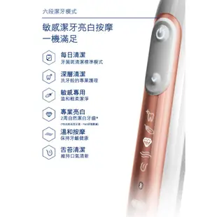 德國百靈Oral-B Genius9000 3D智慧追蹤電動牙刷(玫瑰金)