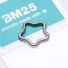 Implant Grade Titanium Star Basic Geometric Clicker Hoop Ring
