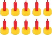 NINFE 10Pcs Milk Drink Nipple Silicone for Teat Feed Lamb Sheep Pup Dog Foal Calf Easy Screw on Coke Bottle