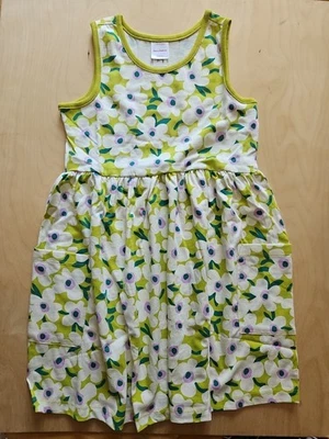 NWT HANNA ANDERSSON POPPY GREEN PULLOVER BREEZY POCKET TANK DRESS 130 8