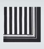 [Dolce & Gabbana] Dolce & Gabbana Striped silk scarf One Size black