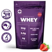 4KG - WHEY PROTEIN ISOLATE / CONCENTRATE - STRAWBERRY - WPI WPC POWDER