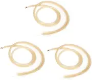 Vaguelly 3Pcs Durable Khaki Violin Bow Hairs Hair for Violin Supplies for Students Beginners Bow String Accessories
