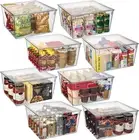 Plastic Storage Bins with Lids XL – Perfect Kitchen or Pantry Organization – Fri