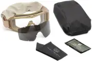 Revision Desert Locust Military Goggle System, Tan w/ Clear & Smoke: 4-0309-9531