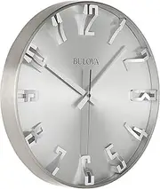 Bulova C4846 Director Wall Clock, Satin Pewter Finish