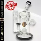 9" Bougie VORTEX MATRIX PERCOLATOR Beaker Bong Smoking Tobacco Water Pipe BLACK