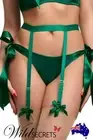 NEW Dita Von Teese Von Follies Beau Teese Emerald Suspender Garter Belt