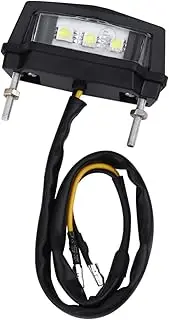 VALICLUD 1Pc LED Plate Light for Motorcycle Utility Trailer Easy Installation Low Power Consumption Durable Illumination Lamp Black