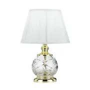 Yvonne Gold Patterned Glass Table Lamp