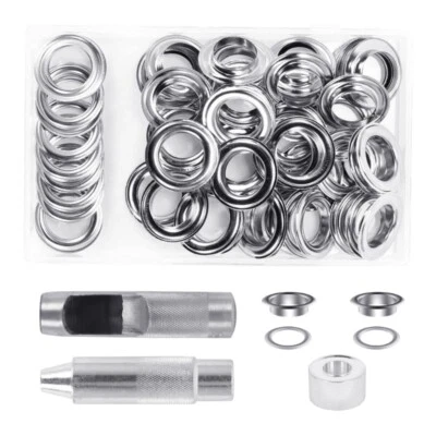 20mm Eyelet Grommet Metal Rings Punch Tool Kits Leathercraft Accessories for Bag
