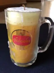VINTAGE CANDLE IN A SHEAFFER BEER MUG THAT LOOKS LIKE A MUG OF BEER UNIQUE