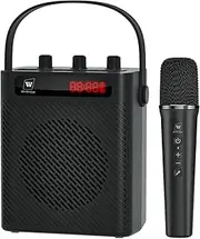 WinBridge Voice Amplifier with Wireless Microphone & Speaker - Portable Mini Bluetooth PA System with Handheld Mic, 30W Rechargeable Megaphone for Teachers, Speech & Outdoor Events S93 Pro