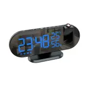 Temperature & Humidity Display Photosensitive Electronic Clock Projection1915