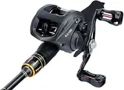 LLEIIshen Carbon Fiber Fishing Rod and Reel Combos 4 Section Casting Fishing Pole 12+1BB Reel Fishing Set/1454