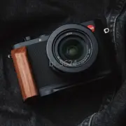 Wood Camera LPlate Bracket Tripod Quick Release Base Hand Grip for Leica D-LUX8