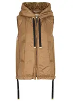 Max Mara The Cube Greengo Hooded Shell Gilet - Caramel - 10 10