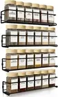 ZICOTO Space Saving Spice Rack Organizer for Cabinets or Wall Mounts - Easy T...