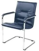NOWY STYL Rumba Chrome V53N Visitor Chair Blue Pack of 2