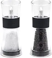 Cole & Mason H581580 Flip 180 Black Salt and Pepper Mills, Classic Inverta, Acrylic, 154 mm, Gift Set, Includes 2 x Salt and Pepper Grinders