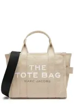 Marc Jacobs The Tote Mini Canvas Tote, Tote, Beige, Zip Fastening One Size
