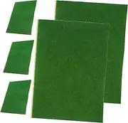 COOPHYA 5Pcs Lawn Mat for DIY Sand Table Micro Landscape Decor Artificial Turf for Home Decoration Realistic Fake Grass for Model Building for Creative Projects and