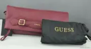 Guess Ladies Handbag FAST SHIPPING! Satchel Tote Bag Wine Modern Simplicity Auth