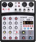 BOMGE - 4 Channel 16 DSP Echo DJ Audio Mixing Interface Console with MP3 USB Blu