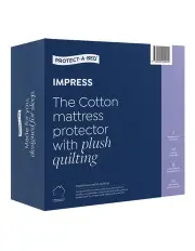 [Protect-A-Bed] Impress Cotton Quilted Mattress Protector in White