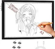 B4 Plus Light pad for Diamond Painting, 15.8×11.8inch Large LED Light Board for Drawing, Super Bright 4500 Lux Dimmable Light Box widely Used for Tracing, Sketching, Graphic Design etc