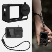 Silicone Case with Strap for DJI Osmo Action4/ 3 Sports Camera Protector Cover