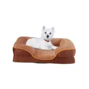 Orthopedic Dog Bed, Memory Foam Pet Bed for Dogs with Washable Medium Brown