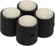 LOLIPPYY 4pcs Guitar Knobs Metal Dome Volume Tone for Electric Bass Potentiometer for Recording