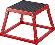 VEVOR Plyometric Jump Box, 12 Inch Plyo Box, Steel Plyometric Platform and Jumping Agility Box, Anti-Slip Fitness Exercise Step Up Box for Home Gym Training, Conditioning Strength Training