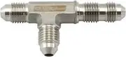 Aeroflow Stainless -4AN Bulkhead On Therun Tee Stainless Steel - AF389-04