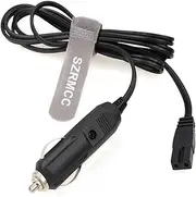 SZRMCC Car Cigarette Lighter to 12V DC 2 Pin Lead Plug Power Supply Cable for Portable Car Cooler Cool Box Mini Fridge