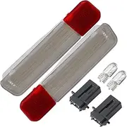 DUNSIHUI 2Pcs 15021518 LED Interior Door Panel Light Courtesy Lamp Warning Light Assembly Compatible with Silverado Sierra 1500 3500 2500 HD Yukon C1500 C2500 C3500 15021517