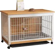 Furniture Style Dog Crate, Dog House, Furniture Dog Kennel, 38 Inches Dog Kennel For Dogs Up To 50 Lb, With Removable Tray, Heavy-Duty Dog Cage End Table