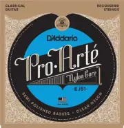 D'Addario Pro-Arte Classical Guitar Strings with Polished Basses, Hard Tension