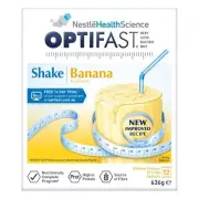 OPTIFAST VLCD SHAKE BANANA 12X53G - 12 X 53G SACHETS MILK (BANANA)