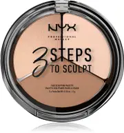 NYX Professional Makeup 3 Steps To Sculpt contouring palette color 01 Fair 15 g