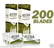 200 pcs Astra Superior Platinum Double Edge Shaving Razor Blades BIG SALE!