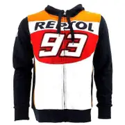Hoodies Jacket Racing Suit Cardigan for Repsol 93 Men's Youth Zip Sweatshirt Cycling Clothing Motorcycle Teenager, a L A One size