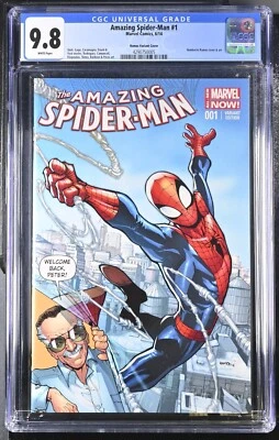 AMAZING Spider-Man #1 CGC 9.8 RAMOS VARIANT 2014 STAN LEE -1st Cindy Moon Mcu