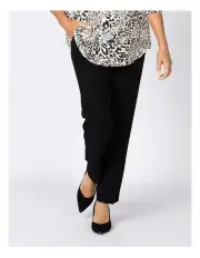 [Fella Hamilton] Mara Zip Front Slim Leg Pant in Black