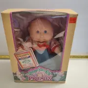Cabbage Patch Kids Preemie Baby Doll VTG 1991 Original Box Papers Sally Susanna