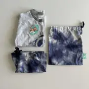 Peter Alexander Unisex Junior Size 4 Cotton PJ Pajama Top Bottom Set Peace Sign