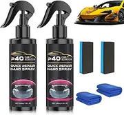 2Pcs P40 Car Scratch Quick Repair Nano Spray – Instant Invisible Scratch Remover,Quick Paint Restoration, Multifunctional Coating Renewal Agent Spray for All Cars & Surfaces